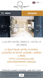 Mobile Screenshot of hotelrdeparis.com